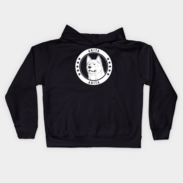 Akita Fan Gift Kids Hoodie by millersye